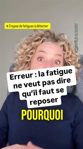 1.7M views · 22K reactions | Il y a une big croyance sur la fatigue ...