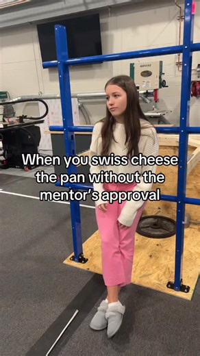 FRC Robotics 1711 on Instagram: "In hindsight maybe not the best decision 😬 @firstalmostcompday @first_official_ #fim #firstrobotics #firstinmichigan #robotics #stem robots frc competition 2026 firstage rebuilt decode unearthed raptors kickoff first electrical programming build tech"