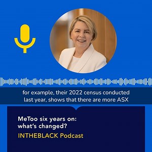 4.2K views · 15 reactions | Six years ago, #MeToo sparked a global conversation about gender equity in the workplace. Today, we reflect on the progress made and the work that still needs to be done. Listen now  https://bit.ly/472aNj6 #InTheBlack #Podcast | CPA Australia | Facebook