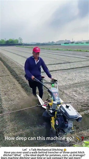 Farm Trench Digger in Action – Fast Furrowing for Crops 🚜🕳️