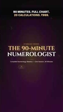 The 90-Minute Numerologist — Numerology From Zero to Professional
