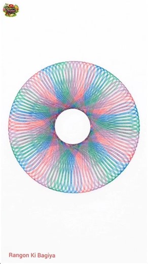 Amazing Spirograph Design 😍 | Hypnotic Color Pattern Drawing 🎨 | Satisfying Art Video #shorts