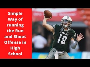 Simple Way of running the Run and Shoot Offense in High School