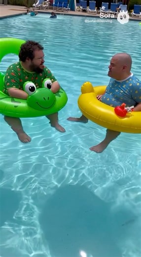 Big babies in the pool! ‪@boogie2988‬ ‪@KidBehindACamera‬