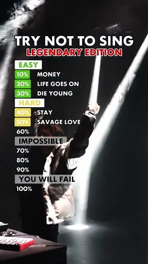 You sing you lose! No dacing or sining in your head allowed