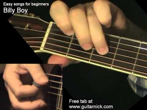 BILLY BOY: Easy Guitar Lesson + TAB by GuitarNick