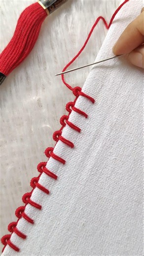 #loopstitch #embroidery #crochet #diynstitch #borderstitch #tutorial #embroiderypatterns #viral