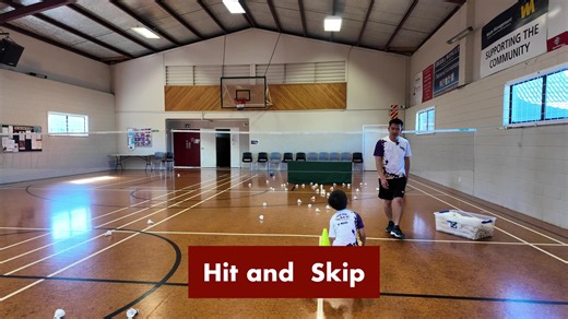 Teaching Kids Badminton Movements: Hitting and Skipping