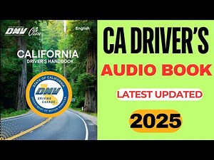 California Driver's Handbook 2025 - Audio/California DMV Handbook 2025 AUDIO (LATEST UPDATE) #audio