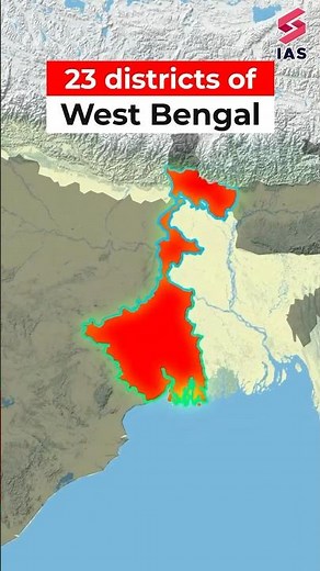 How to draw West Bengal Map? 23 Districts of West Bengal #westbengal #mapping #upsc #geography