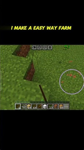 The Laziest Wheat Farm in Minecraft! 🌾😴#Minecraft #MinecraftShorts #