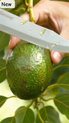 A fresh and very amazing 😳 😳 avocado 🥑 cutting with Chaku 🔪🔪 ASMR video