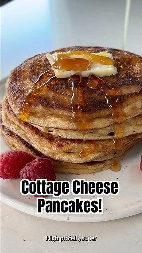 Cottage Cheese Pancakes (High Protein)!