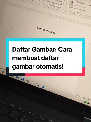 Cara Membuat Daftar Gambar Otomatis di Word