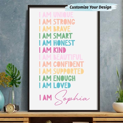 Empowering personalized poster for everyone ✨ Customize Yours 👉 https://almagems.com/products/KID234_VPOS Worldwide shipping 🌍 #AlmaGems #Poster #Everyone #Birthdays #SelfConfidence #Inspirational #UniqueGift #PersonalizedArt | Alma Gems Store