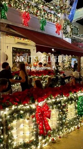 Night of Lights in St. Augustine - the most magical holiday lights in Florida.