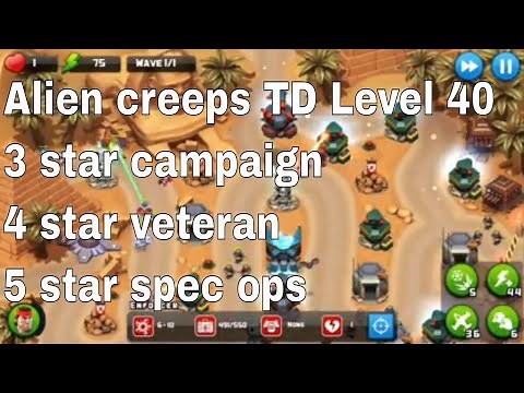 Alien Creeps TD Level 40 Without Any Extra Hero