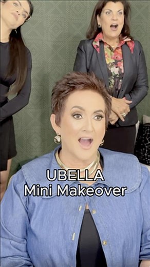 UBELLA on Instagram: "When “I Don’t Wear Makeup” Turns Into Pure Movie Magic 😉🪄 This lovely lady told Alecia she doesn’t wear makeup anymore, no foundation, no eyeshadow… just lipstick and that’s it. So Alecia smiled and said, “Today is definitely going to be a shocker.” 😱 And wow… the reveal was truly jaw-dropping. She looked absolutely glowing, radiant, and completely transformed, in the most beautiful way. Her reaction said it all. Shock, joy, and excitement filled the room, while her frie