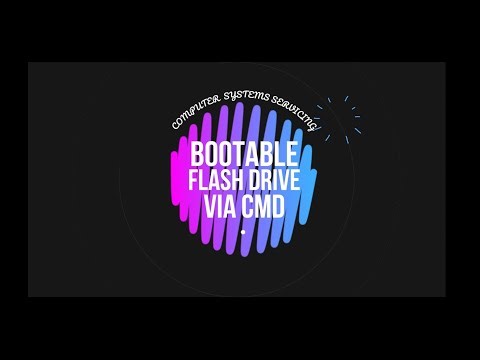 Creating Bootable Flashdrive via Command Prompt