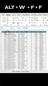 Your Excel headers don't have to disappear every time you scroll 👀#Excel #ExcelTips