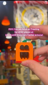 Brick or Treat! 🎃👻 Join us at LEGOLAND Discovery Center Arizona for a MONSTER-IFIC Halloween adventure! Collect LEGO pieces throughout the attraction to build your very own jack-o-lantern to take home! ✨The Brick or Treat: Monster Party event is happening NOW through the 31st! https://ldc-arizona.visitlink.me/QDhN75 | Legoland Discovery Center