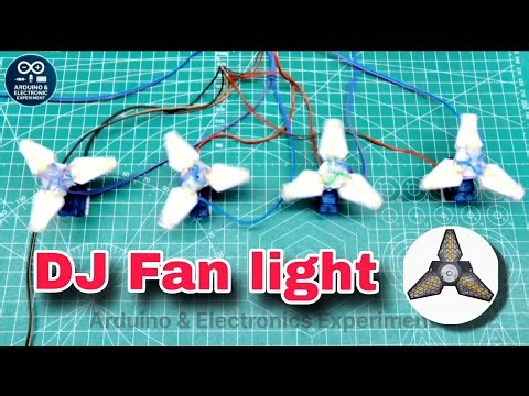 😱How to Make a DJ Fan Light at Home ⚡ | Mini DJ Light DIY