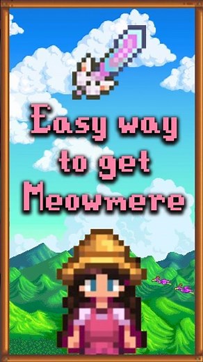 Easy way to get Meowmere in Stardew Valley #stardewvalley #gaming #cozygames