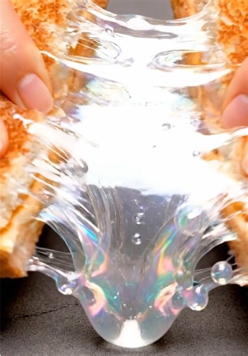 Today’s cheese pull: holographic gel ✨ Smooth or shattered — what should I pull next? 👇 #asmr #oddlysatisfying #cheesepull #satisfying