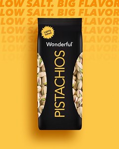 780K views · 1.2K reactions | A bit of salt, tons of flavor. Grab Wonderful Pistachios Lightly Salted to make salt control and snack time easy. | Wonderful Pistachios | Facebook