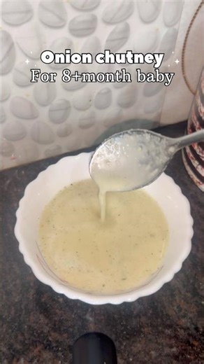 Onion chutney for 8+months baby #healthyfood #food #cooking #baby #recipe #breakfast #chutney #short