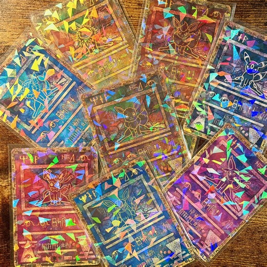 Ancient Eeveelution Cracked-ice | Pokemon Fan Art Trading Card - Etsy