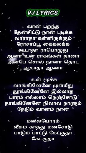 Malaiyoram Veesum Kaatru Song Lyricsin Paadu Nilave#spb #illayaraja