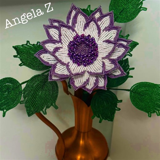 French Beaded Dahlia Flower - Etsy