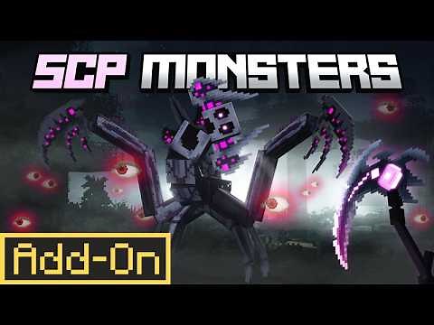SCP MONSTERS ADDON - 56 SCP Inspired Monsters & 30+ Craftable Structures in Minecraft Bedrock
