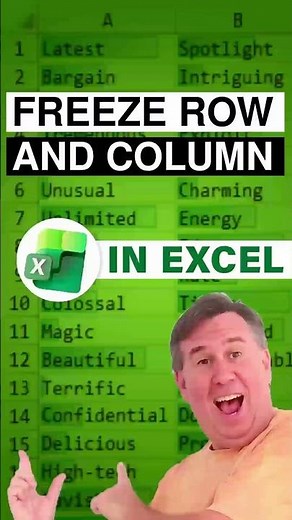 Excel How to Freeze Top Row and First Column in Excel