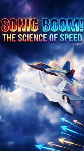 Why Does a Supersonic Jet Create a Massive Sonic Boom? ✈️💥#SonicBoom #Supersonic #FighterJet