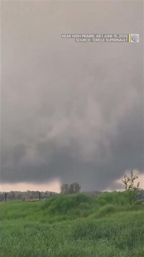 Funnel cloud spotted in northern Alberta | #shorts