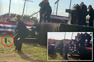 New footage shows behind stage view of the aftermath of assassination attempt on Trump