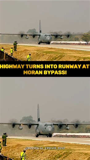 Political Update 2047 | ✈️ Highway Turns into Runway! 🇮🇳 Assam’s Moran Bypass makes history as an Emergency Landing Facility, where aircraft can land and take off... | Instagram