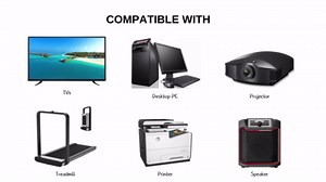 3 Prong Power Cord for Samsung, LG, Vizio, Sony, Panasonic, Insignia TVs, Computers & Monitors, Replacement 6 Feet Universal AC Cable