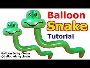 How to Make a Balloon Snake - Balloon Animals for Beginners