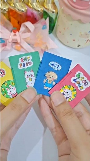📖 DIY Cute Paper Books | No Glue Needed! 😍💞