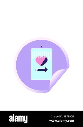 jumping motion animation of dating app on cell phone graphic vector illustration circular sticker Stock Video Footage - Alamy