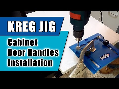 KREG JIG Cabinet Door Handle Installation - KHI-PULL Cabinet Kreg Hardware installation kit