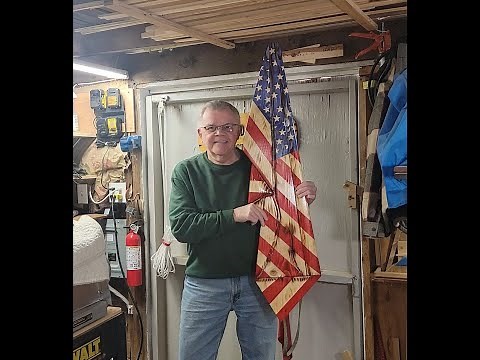 Draped American Flag. How I made mine!