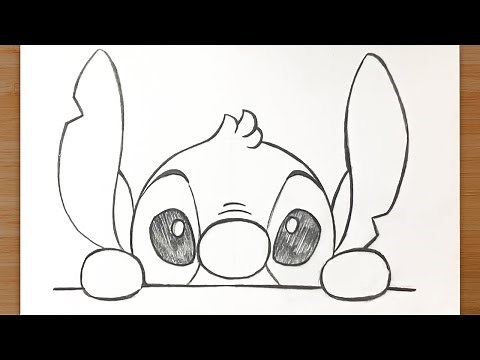 Dibujo Fácil - Cómo Dibujar a Stitch de Disney ✨ Paso a Paso a Lápiz ✏️