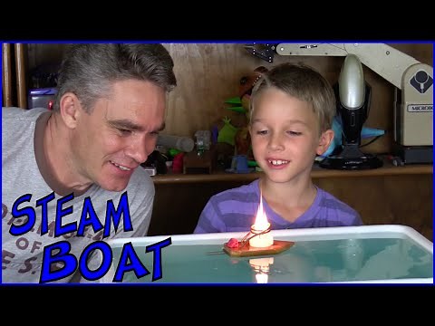 How to make a simple toy steam boat - Make Science Fun