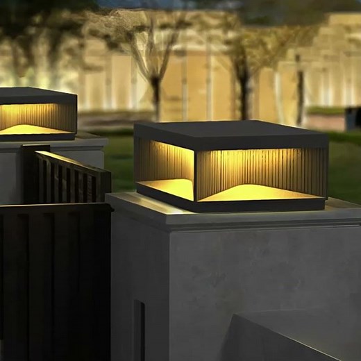 🌟 Illuminate Your Outdoor Fence with Retro Style of Post Lighting! 🌟