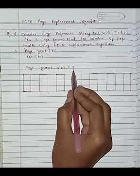 FIFO Page Replacement Algorithm #datastructure #engineering