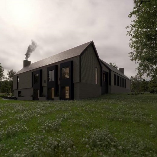 Realistic Blender Archviz Animation - Moody Overcast Exterior